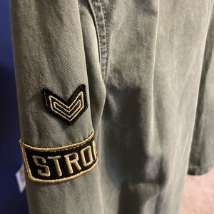 Army jacket from Justice’s